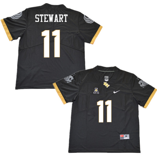 Men #11 Cam Stewart UCF Knights College Football Jerseys Sale-Black